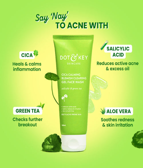 Dot and Key Cica Calming Blemish Clearing Gel Face Wash