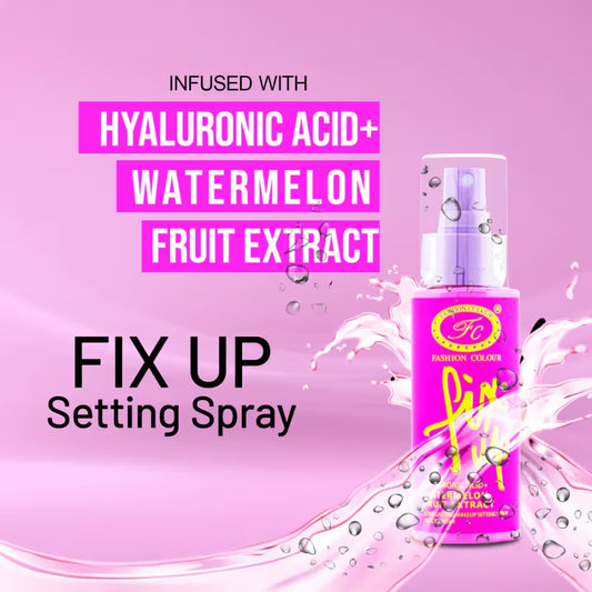 FASHION COLOUR Fix Up Setting Spray with Hyaluronic Acid + Watermelon Extract (80ml)