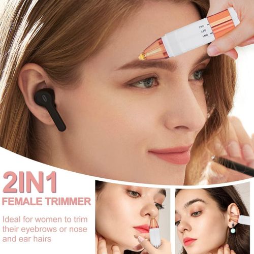 2in1 Rechargeable Duo Perfect Shaver for Face body eyebrows Hair Removal
