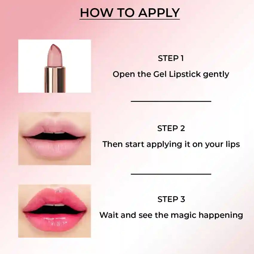 INCOLOR Multicolor Set of 3 Exposed Color Change Lipstick ( COMBO )