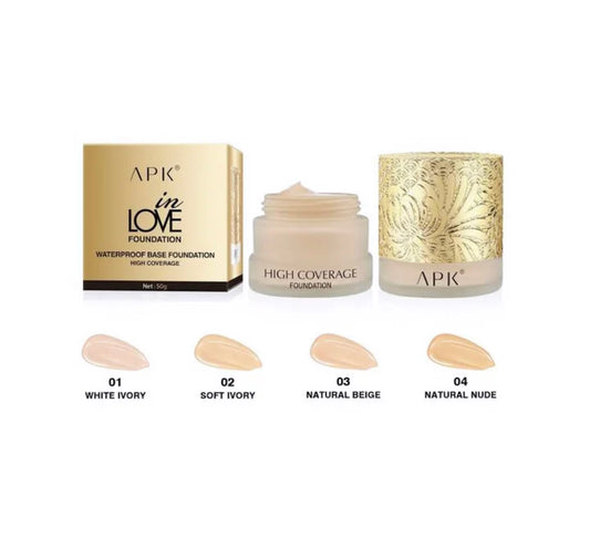 APK IN LOVE WATERPROOF BASE FOUNDATION HIGH COVERAGE