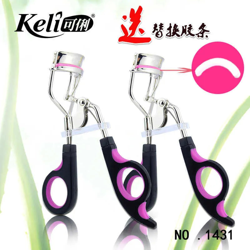 KELI Red & Black Stainless Steel Eyelash Curler