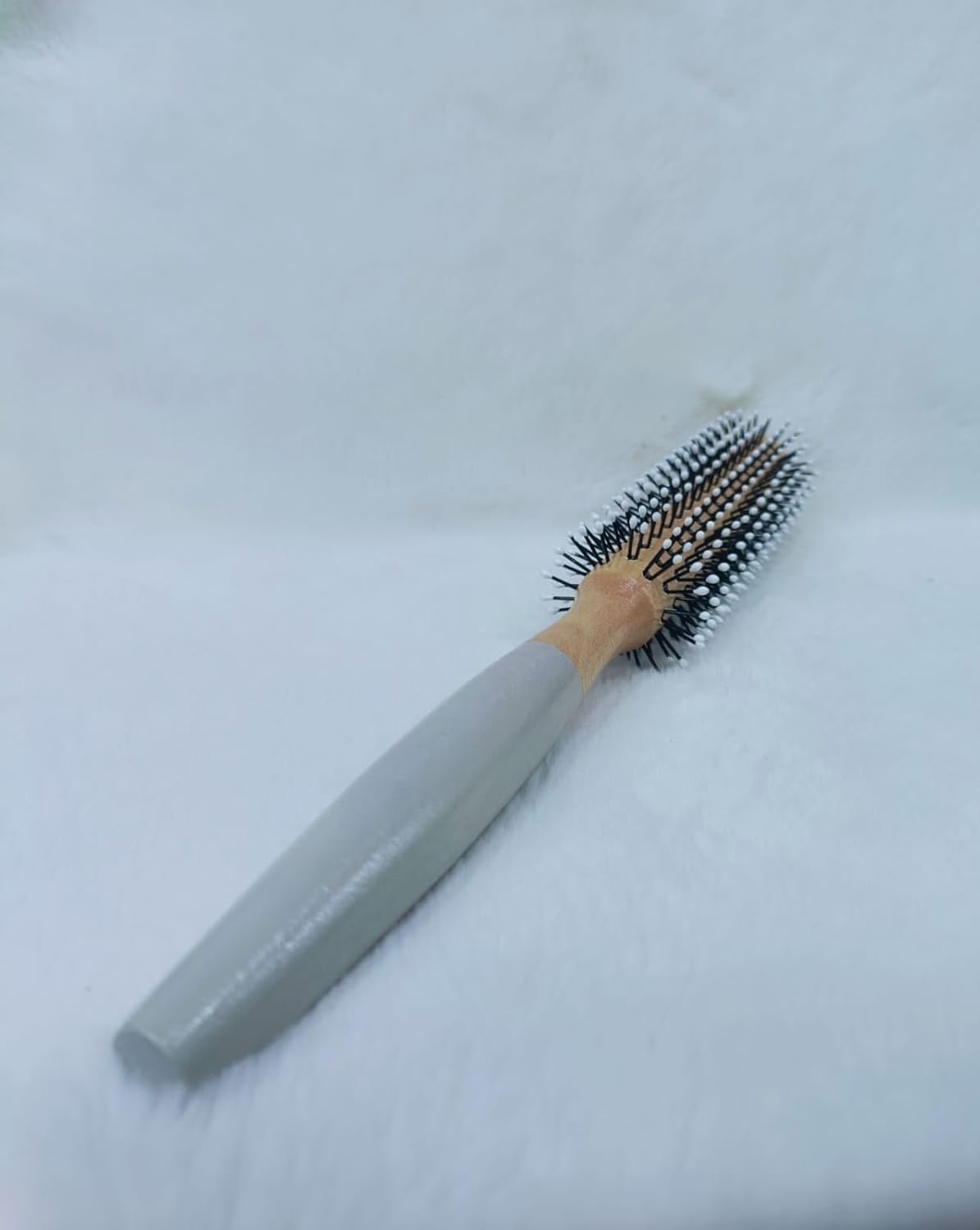 Wooden Round Hair Brush Pear Comb