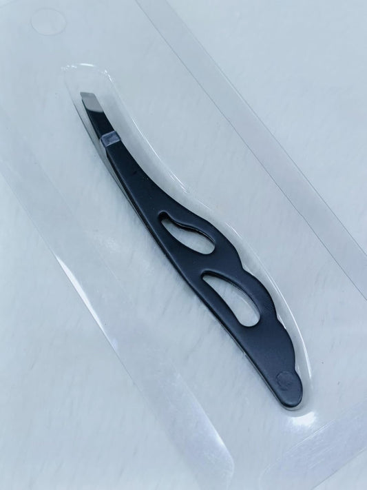 Eyebrow Tweezers – Stainless Steel Bevel Flat Point Professional Hair Removal Tool