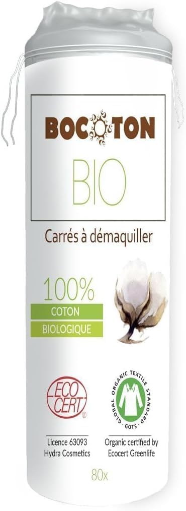 Bocoton 100% Organic Bio Cotton Pads For Make Up 80X