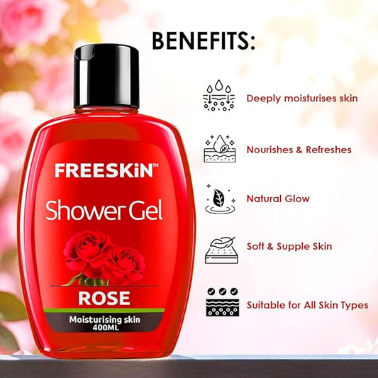 Freeskin ROSE Shower Gel 400ML