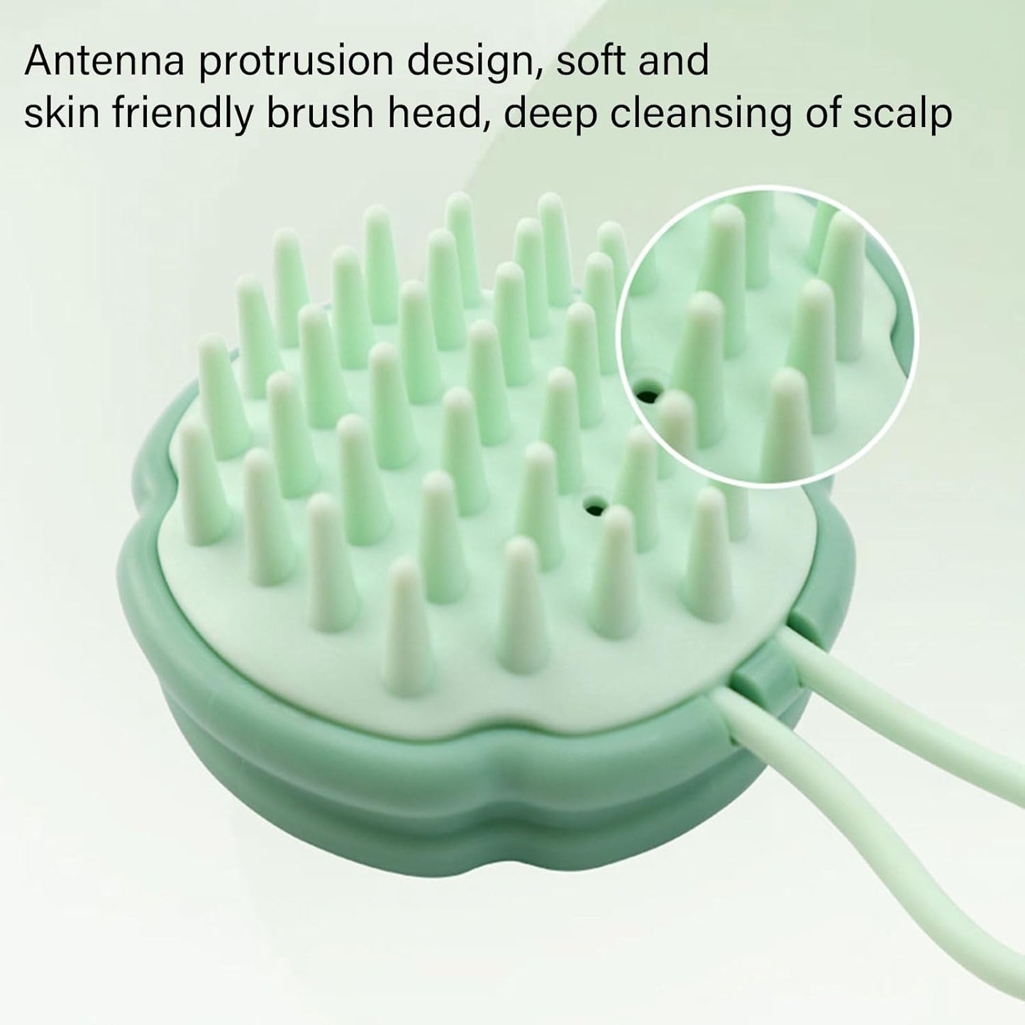 Hair Brush featuring Soft Silicone Bristles