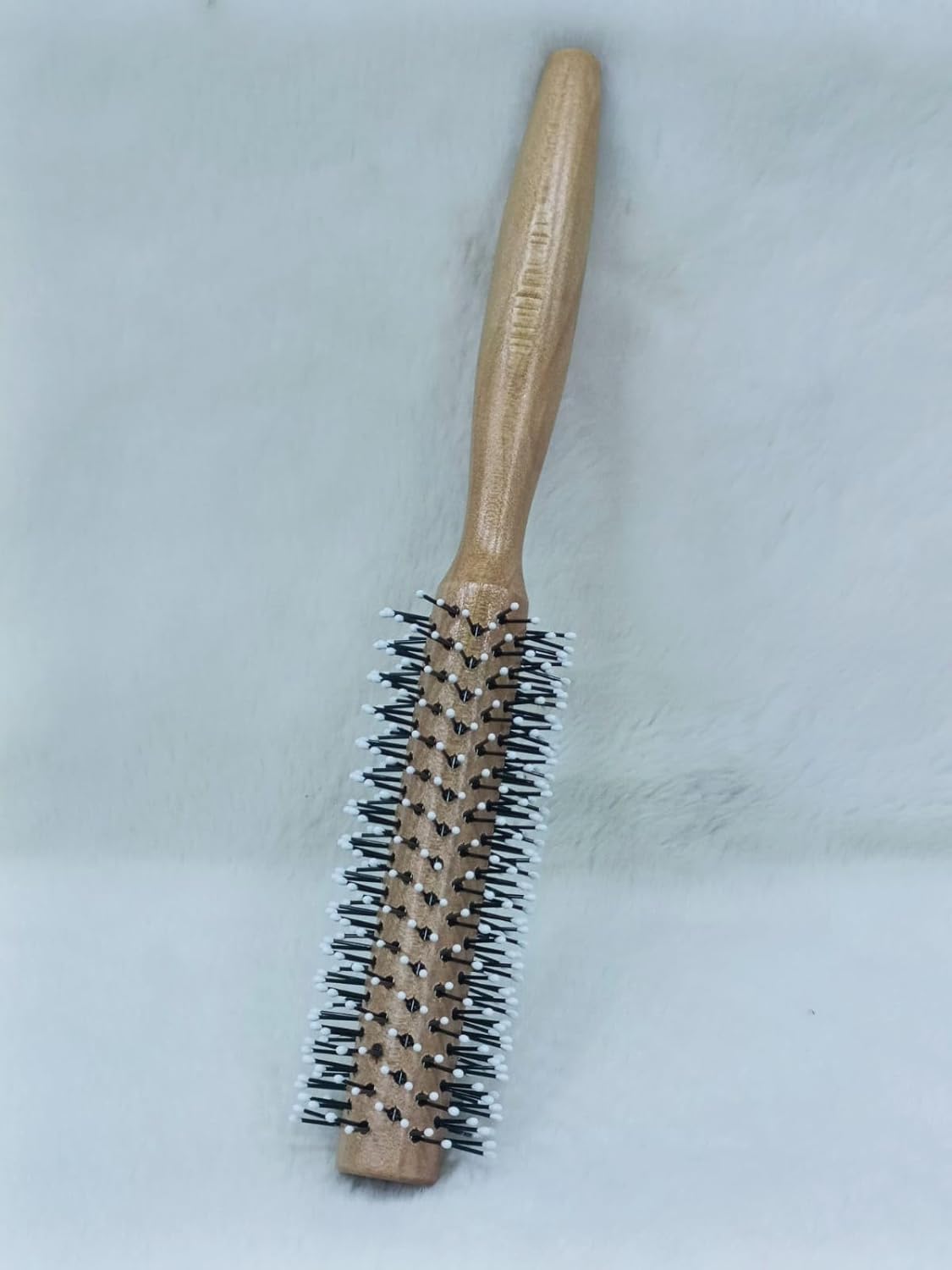 Hair Salon Wooden Brush Round is a professional styling tool designed for smooth