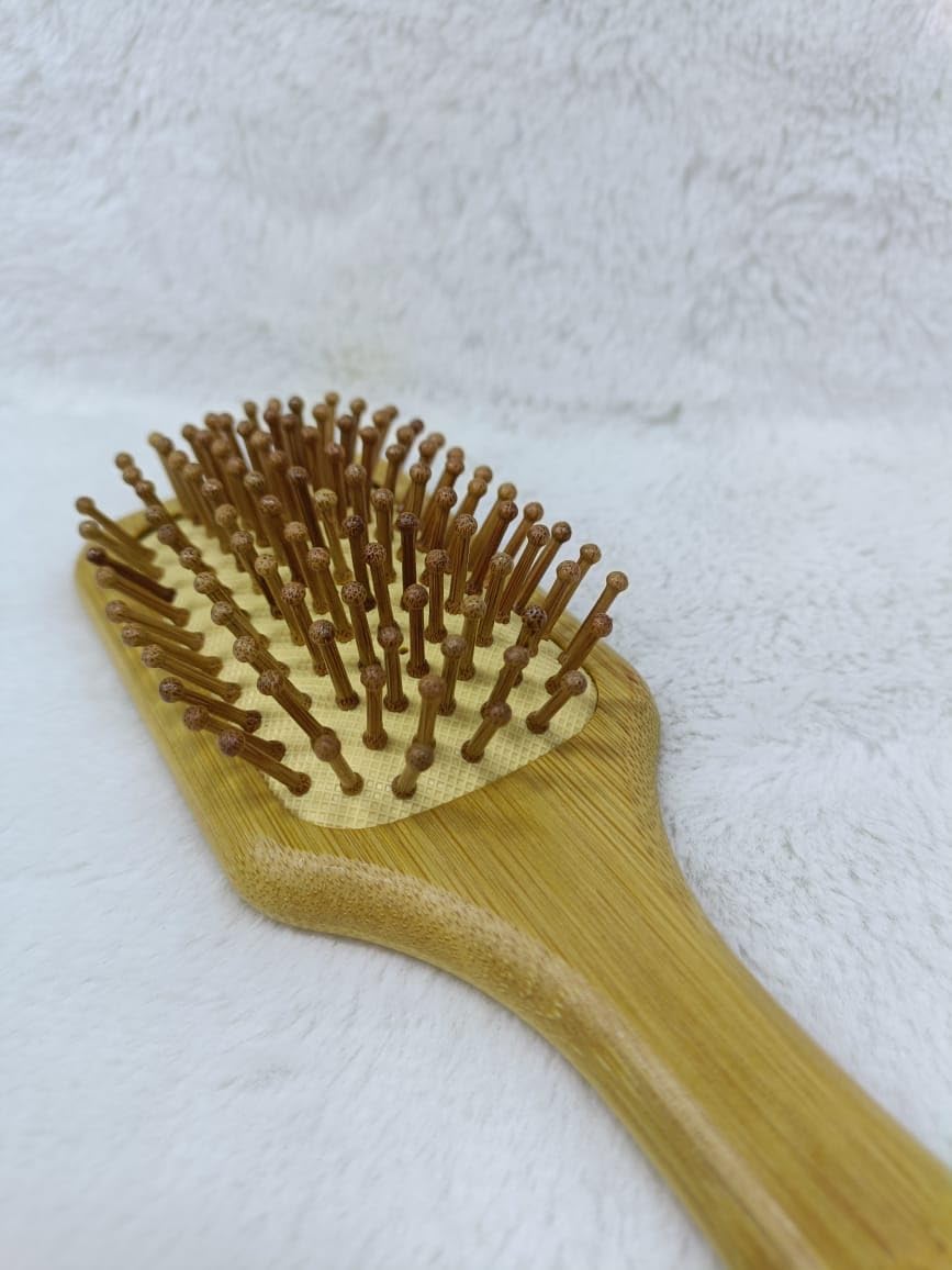 Hairbrush Comb Wooden Paddle Hair Brush for Men & Women Bamboo