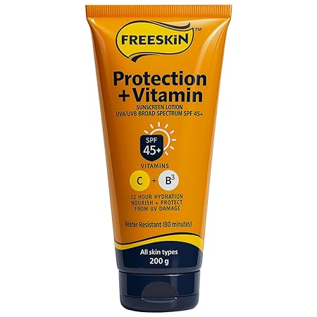 Freeskin Protection + Vitamin Sunscreen SPF45+ With Niacinamide - 200 g