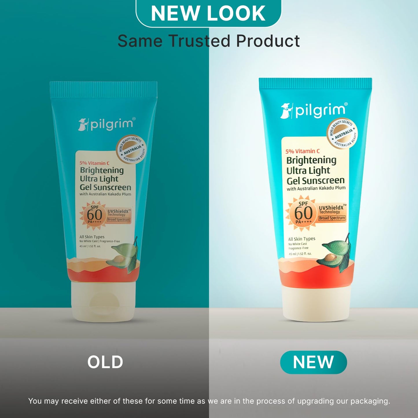 Pilgrim 5% Vitamin C Brightening Ultra Light Gel Sunscreen SPF 60 PA++++