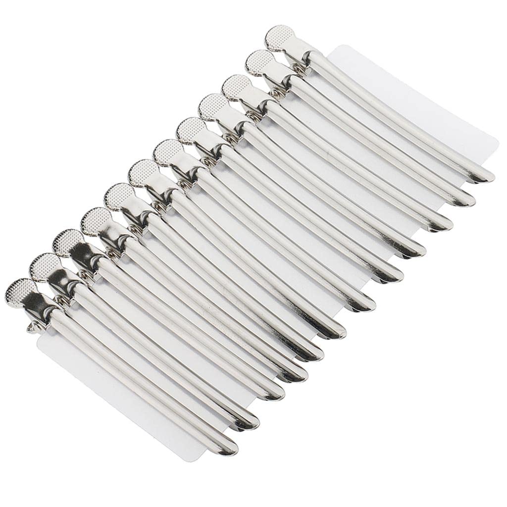 12-piece set of Hairdressing Sectioning Clamps
