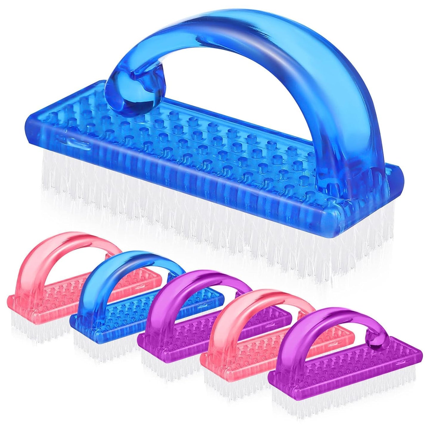 3Pcs Nail Cleaning Brush Set β Fingernail Scrub & Dust Cleaner Brushes