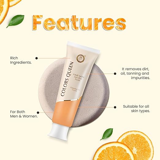 COLORS QUEEN FAIR SKIN ANTI DUST FACIAL CLEANSER