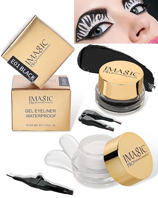 IMAGIC GEL EYELINER WATERPROOF WHITE AND BLACK