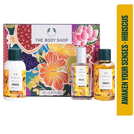 The Body Shop Hibiscus Shower Gel, Body Lotion & Body Mist Gift Set
