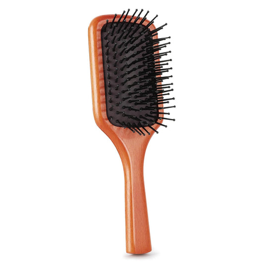 Natural Wood Small Cushion Hair Brush for Detangling