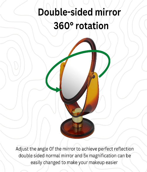 SCARLET LINE DOUBLE SIDED STAND MIRROR