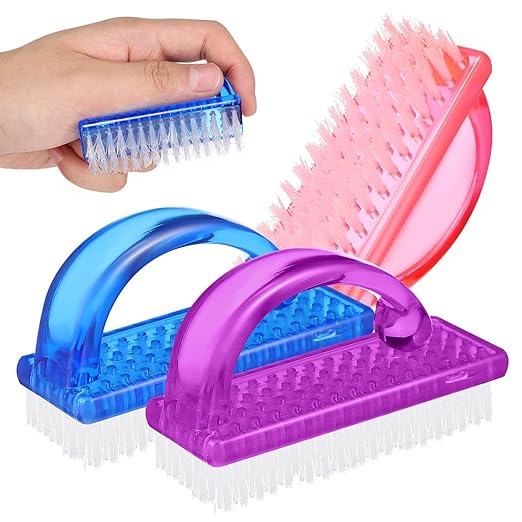 3Pcs Nail Cleaning Brush Set β Fingernail Scrub & Dust Cleaner Brushes