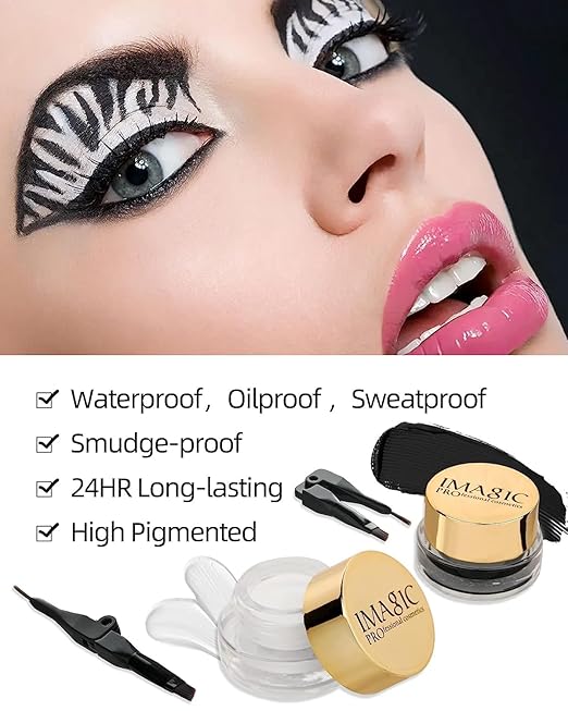 IMAGIC GEL EYELINER WATERPROOF WHITE AND BLACK