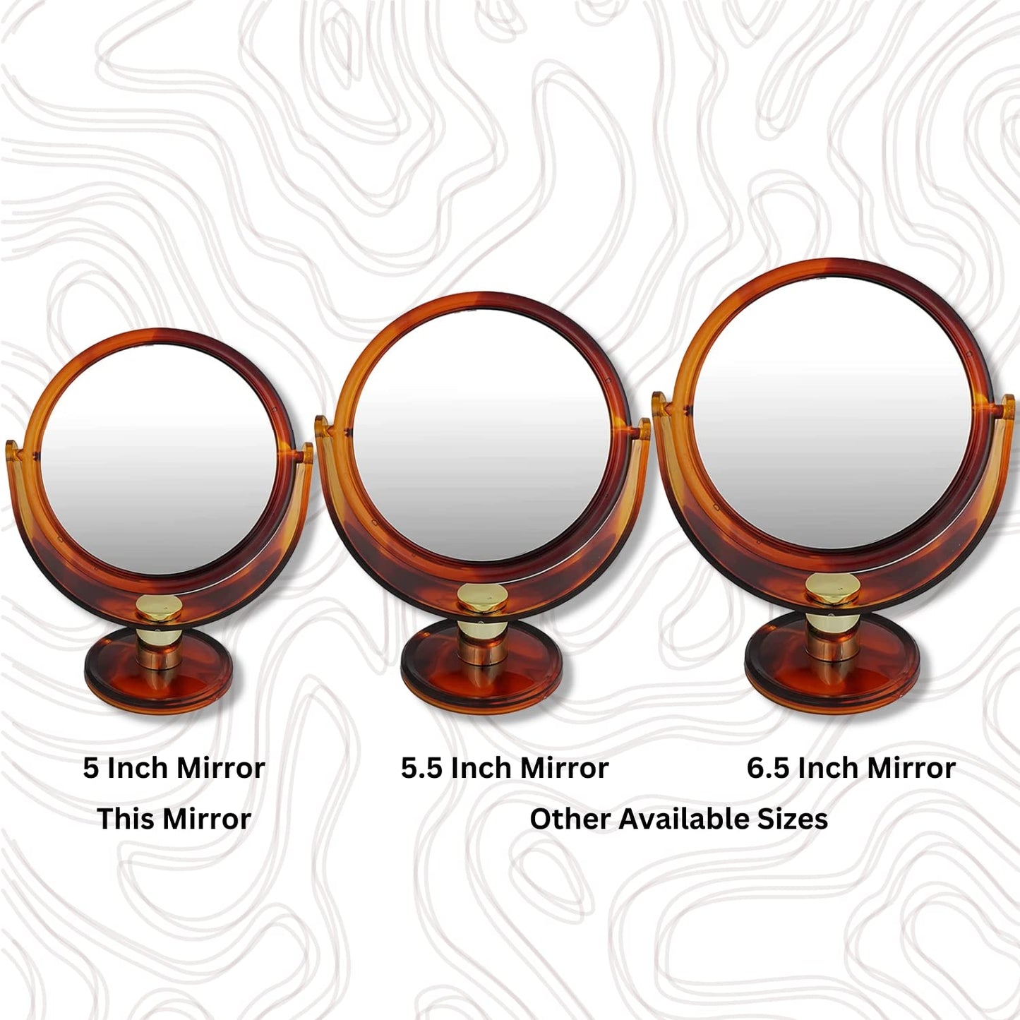 SCARLET LINE DOUBLE SIDED STAND MIRROR