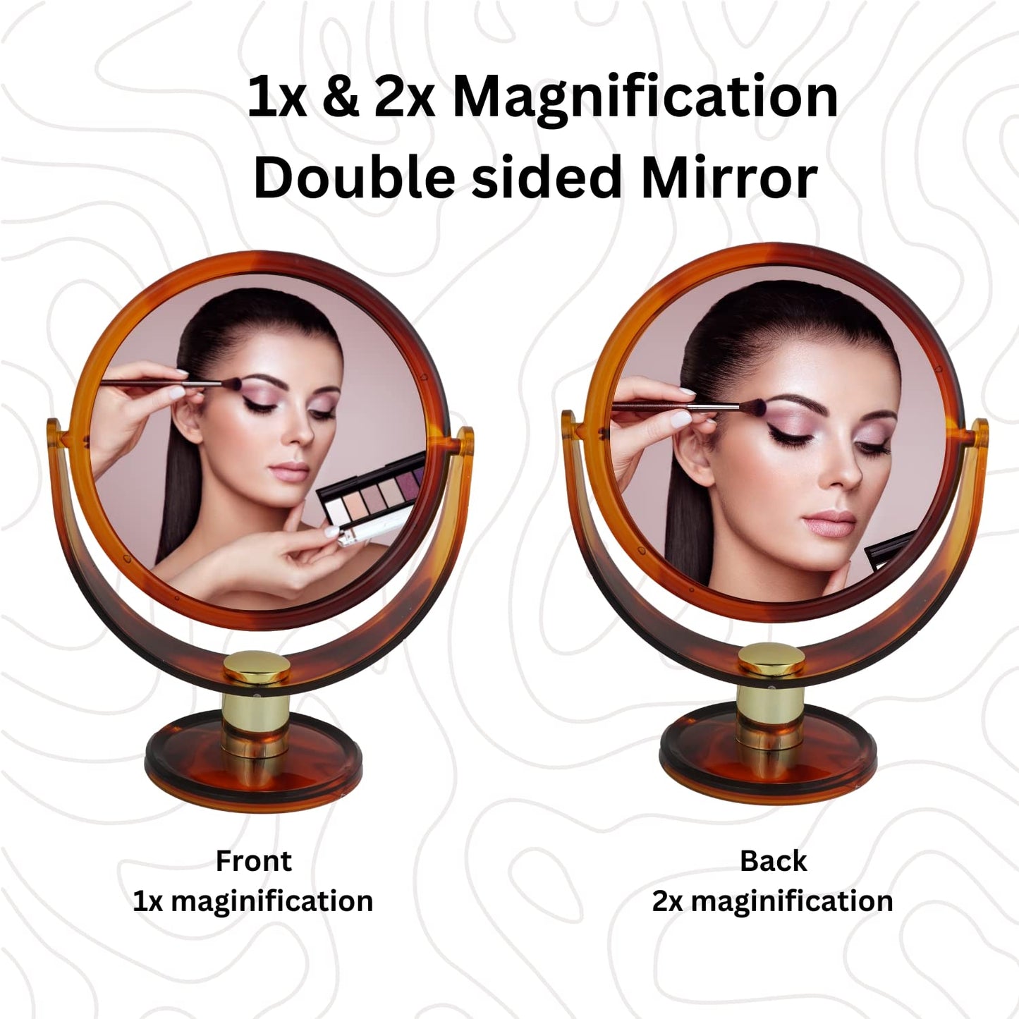 SCARLET LINE DOUBLE SIDED STAND MIRROR