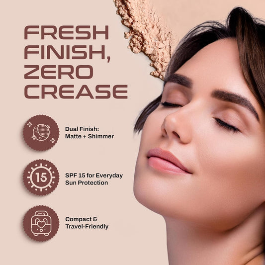 Colors Queen 2-in-1 Oil Control Compact Powder with SPF-15