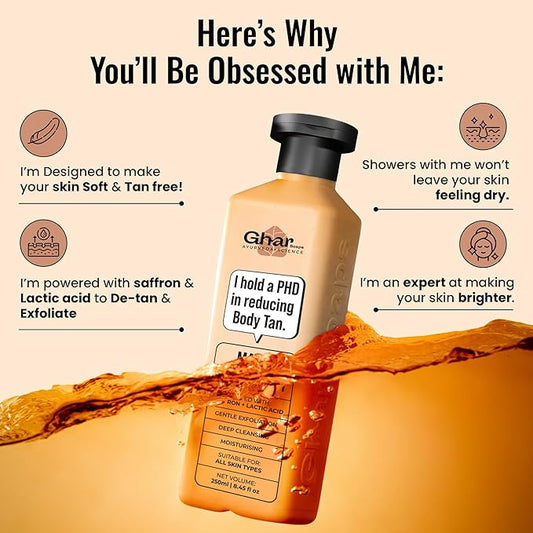 Ghar Soaps Magic De-Tan Body Wash (250ml)