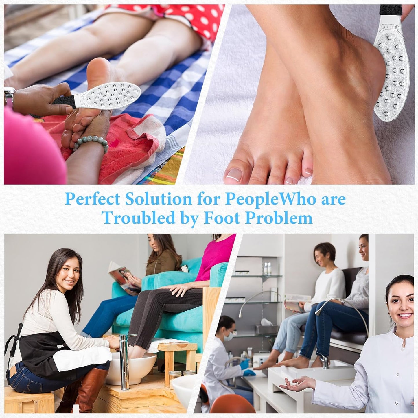 Foot Scraper Metal Foot File β Double-Sided Callus Remover & Foot Rasp β Pedicure Tool β 1 PCS