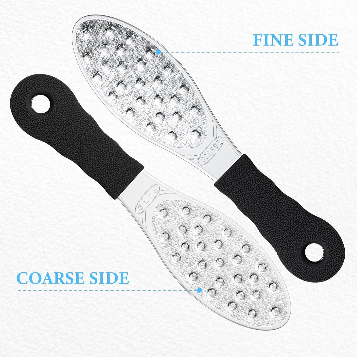 Foot Scraper Metal Foot File β Double-Sided Callus Remover & Foot Rasp β Pedicure Tool β 1 PCS