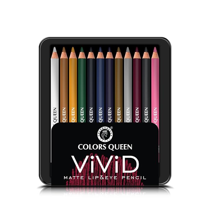 Colors Queen Vivid Matte Lip & Eye Pencil 12