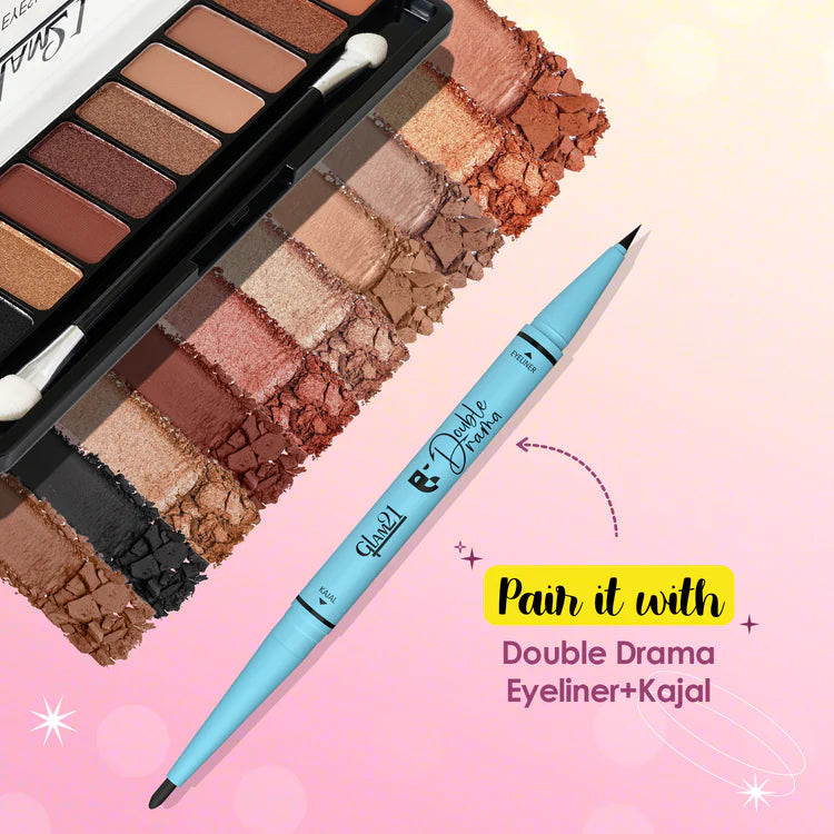 GLAM21 10 COLOR EYESHADOW PALETTE ES828