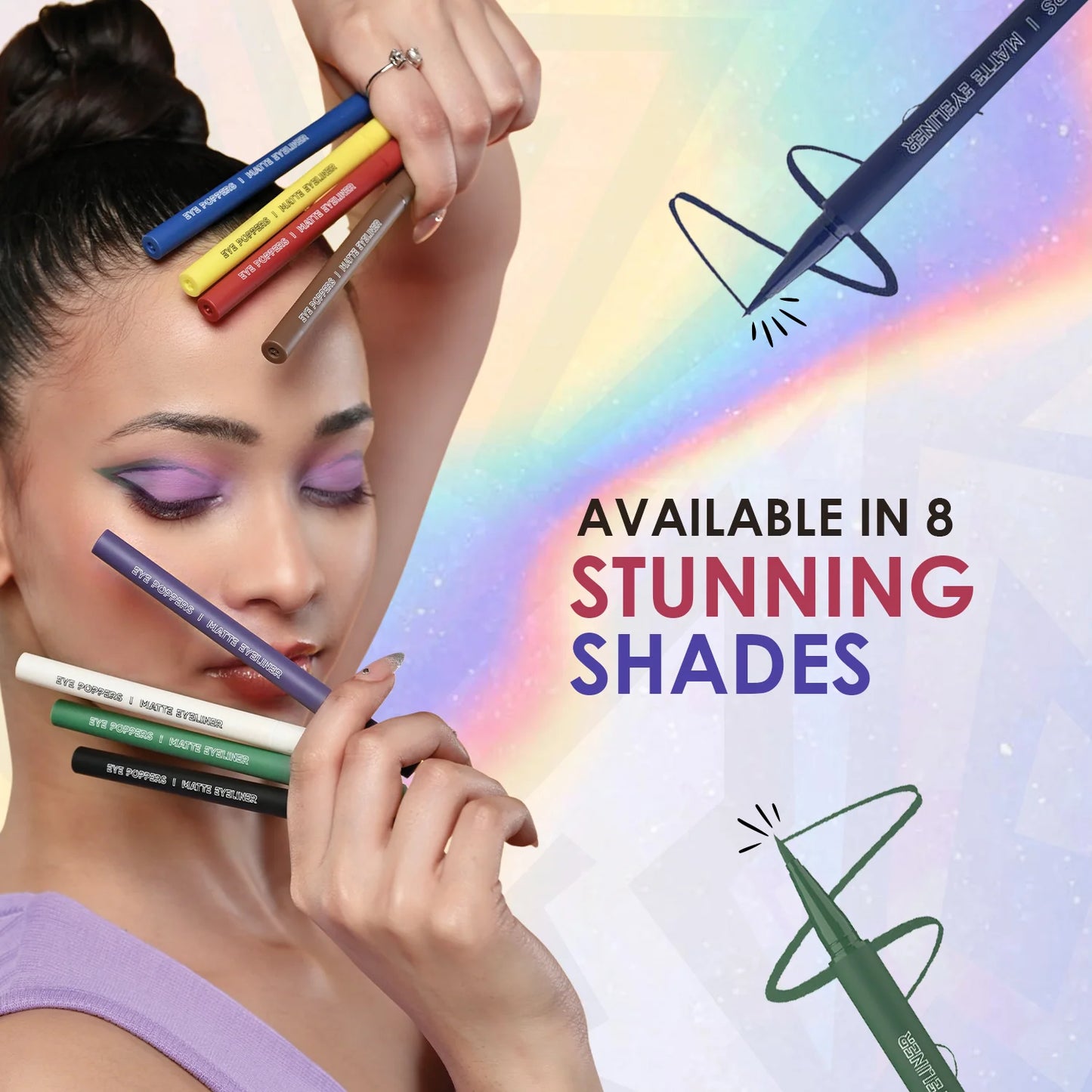 GLAM21 EYE POPPERS MATTE EYELINER