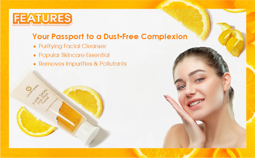 COLORS QUEEN FAIR SKIN ANTI DUST FACIAL CLEANSER