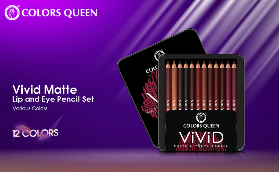 Colors Queen Vivid Matte Lip & Eye Pencil 12