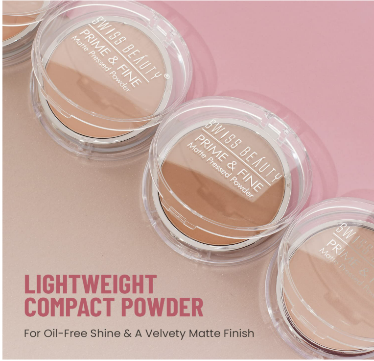 Swiss Beauty Prime & Fine Matte Pressed Poder