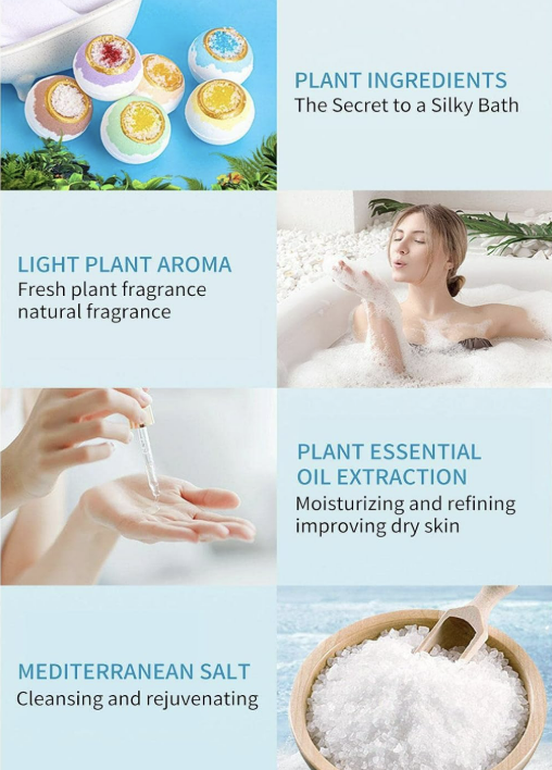 Sea Salt Bath Bomb Salt Ball with Essential Oils