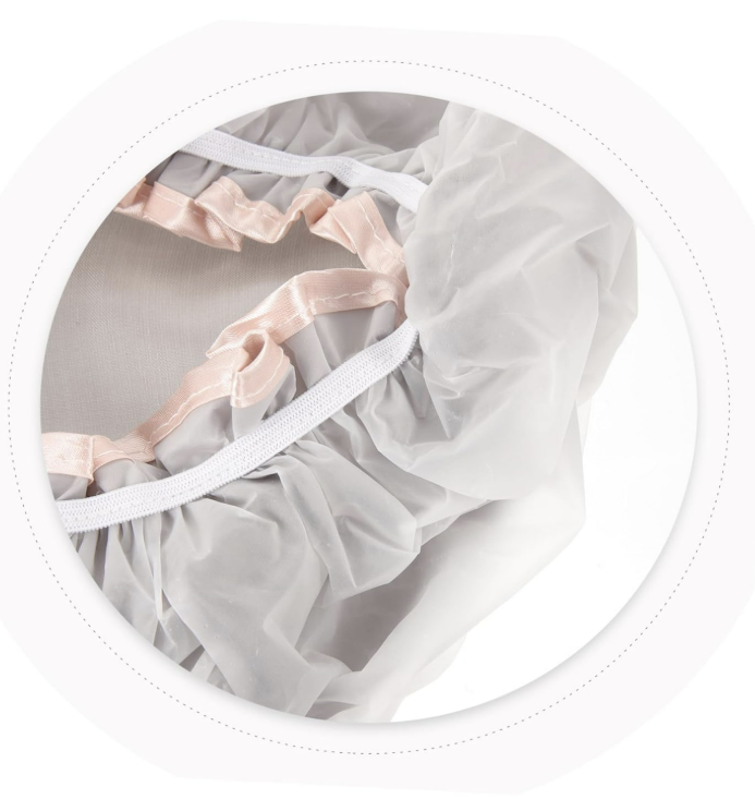 1pc Double Layer Shower Cap for Spa and Makeup