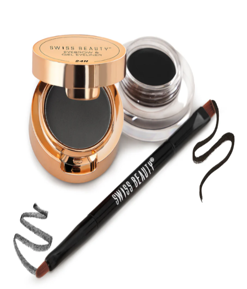 SWISS BEAUTY EYEBROW & GEL EYELINER 2IN1