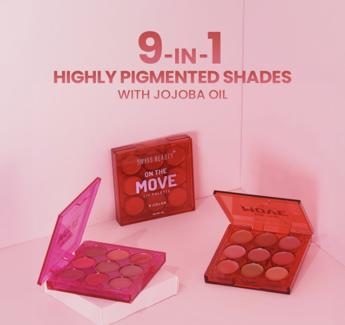 Swiss Beauty On the Move Pigmented Lip Palette