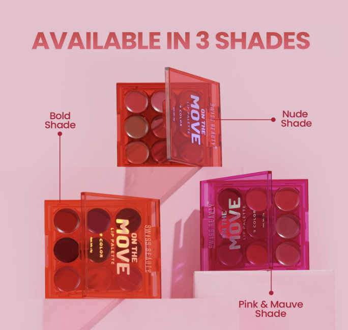 Swiss Beauty On the Move Pigmented Lip Palette