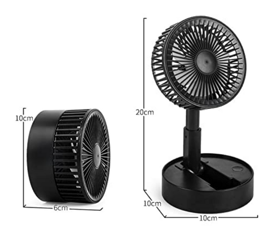 Omi Cart Mini Handheld Portable Fan USB Rechargeable Built