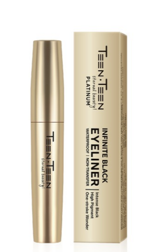 TEEN TEEN COSMETICS Platinum Infinite Waterproof & Non Transfer Black Eyeliner