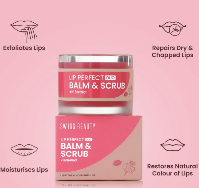 Lip Perfect Duo Balm & Scrub with Coffee Extract