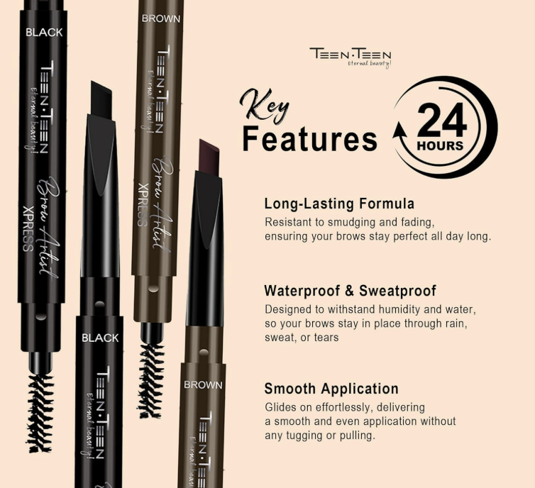 TEEN TEEN COSMETICS Brow Artist Express With Smudger Eyebrow Pencil
