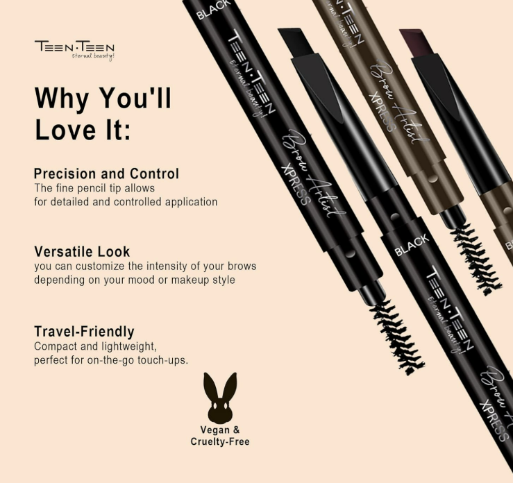 TEEN TEEN COSMETICS Brow Artist Express With Smudger Eyebrow Pencil