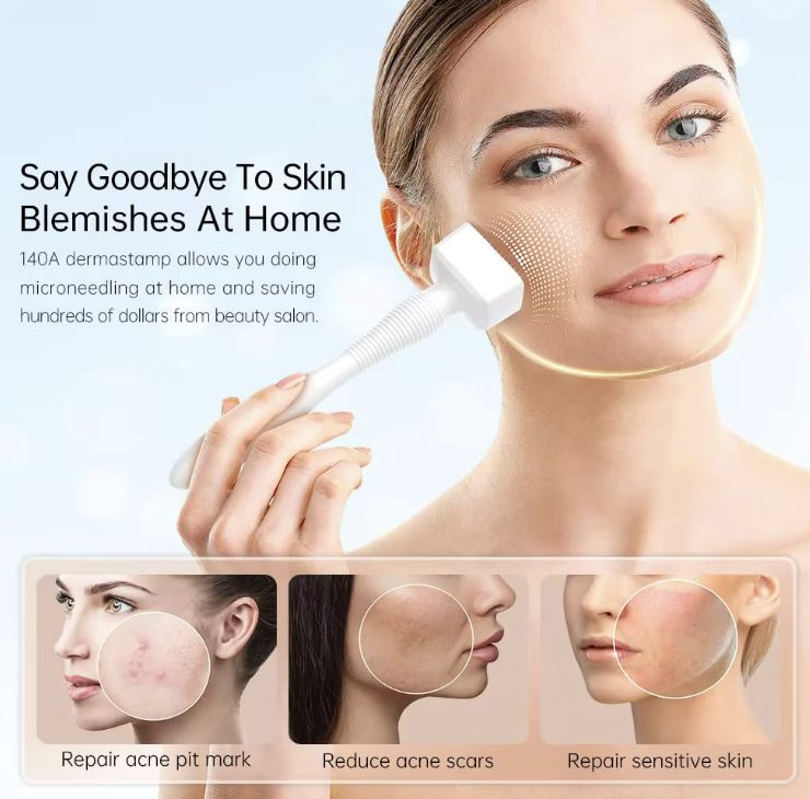 Beauty Derma stamp 140A Micro-needling Tool for Effective Skin Rejuvenation