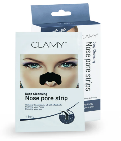 CLAMY Deep Cleansing Nose Pore Strips Removes Blackheads Oil Dirt & Cleanses Pores