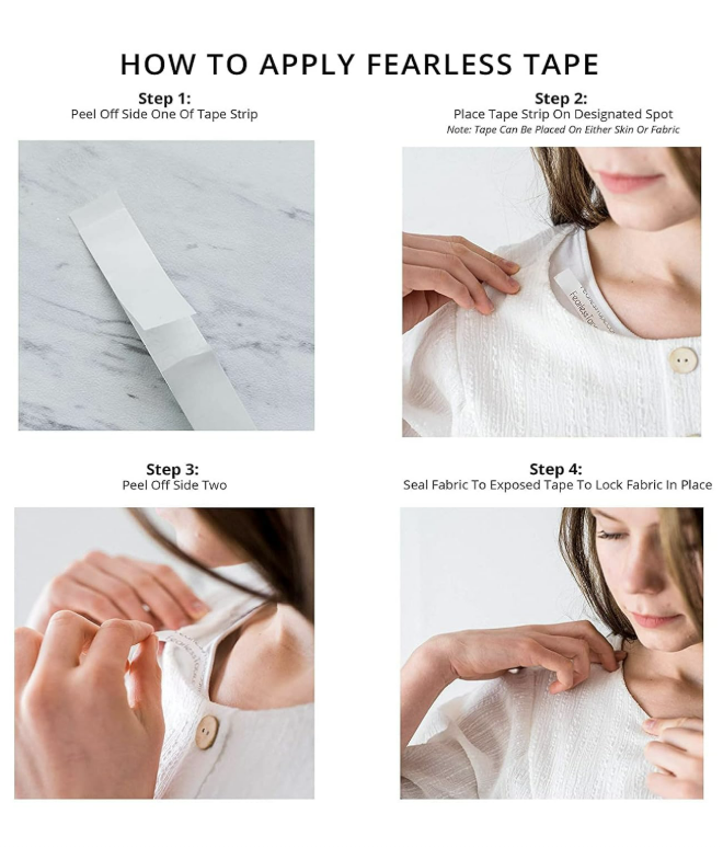 FEARLESS BODY & CLOTHING TAPR DOUBLR SIDED TAPE 50 STRIPS