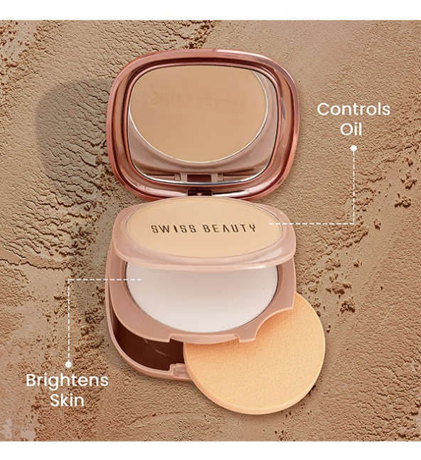Swiss Beauty Matte & Set Duo Lightweight Compact